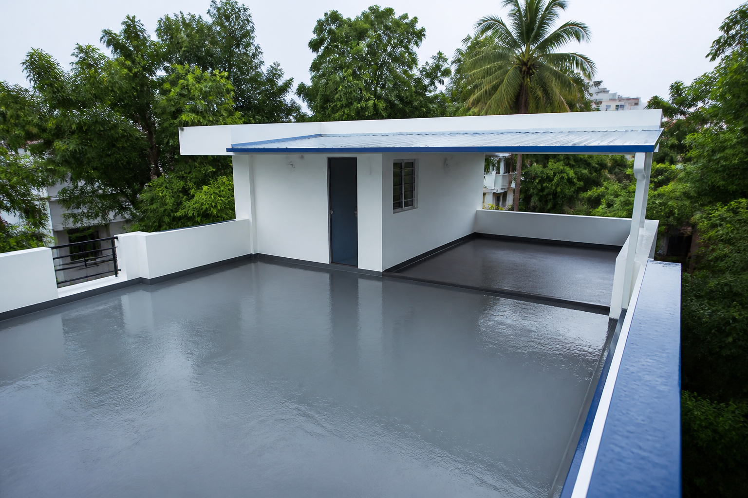 Terrace waterproof roofing